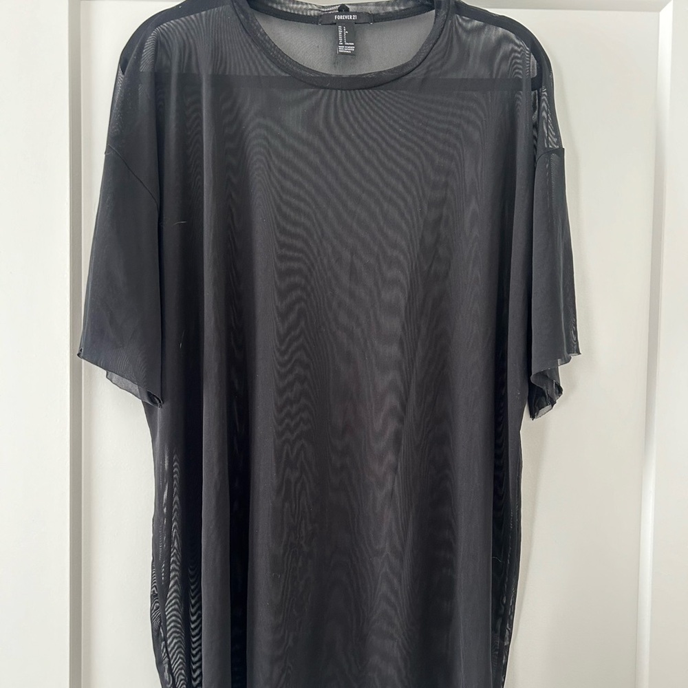 Mesh oversized t shirt